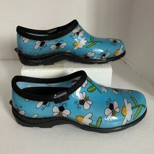 Sloggers Waterproof Bees and Flowers Shoes Size 8-Great Condition